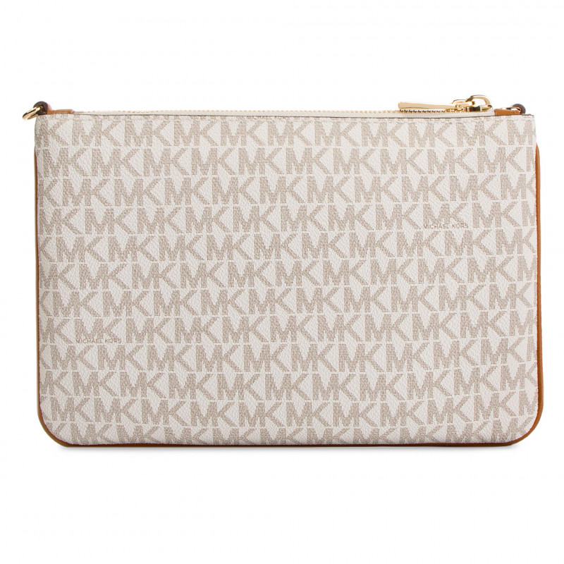 Bandolera Michael Kors grande con diseño doble logo vainilla - 215.00